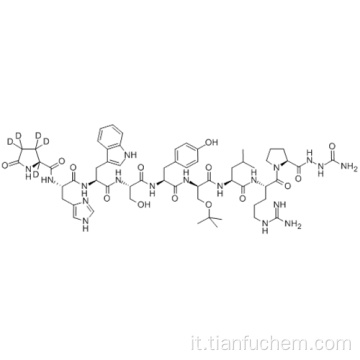 1-9-Fattore rilasciante luteinizzante (suino), 6- [O- (1,1-dimetiletil) -D-serina] -, 2- (aminocarbonil) idrazide CAS 65807-02-5
